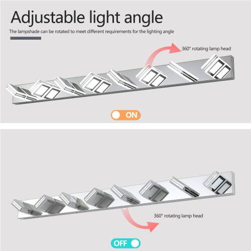 Adjustable light angle  
The lampshade can be rotated to meet different requirements for the lighting angle  
360° rotating lamp head  
ON  
360° rotating lamp head  
OFF