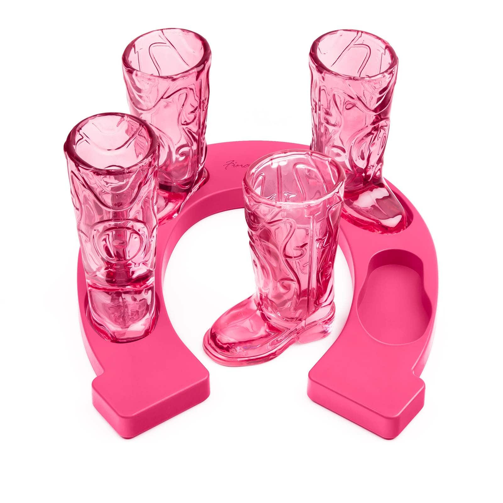 Final Touch - Wild West Cowboy Boot Shotglass Set - Pink