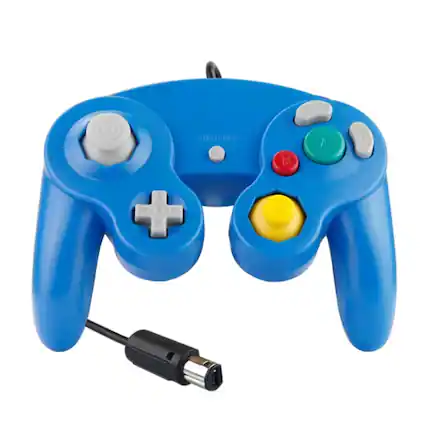 Front. Kitcheniva - Wired NGC Controller Gamepad For Nintendo GameCube GC Wii U Console Blue - Red.