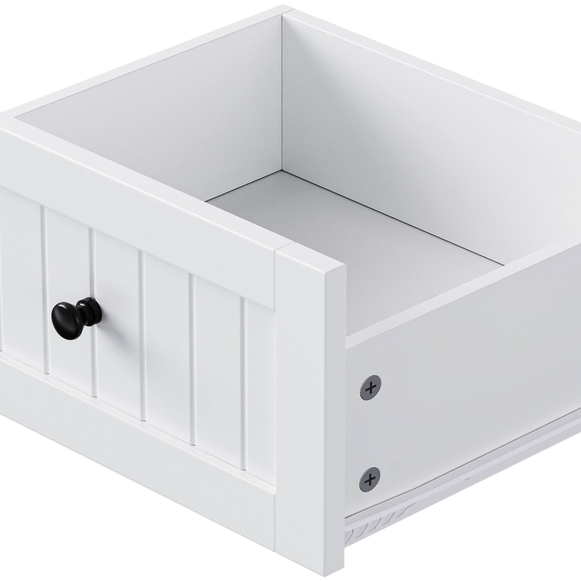 Alt View 2. ELEMENT ACE - Large Kitchen Island with Drop Leaf, Power Outlets, and Mobile Storage Cart featuring Multiple Storage Options - White.