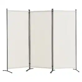 VEVOR - Room Divider, 3 Panel Room Dividers and Folding Privacy Screens , Fabric Partition Room Dividers for Office, Bedroom - White