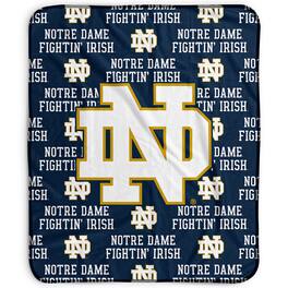 Pegasus - Notre Dame Fighting Irish 50" x 60" Repeat Wordmark Fleece Blanket - Multicolor