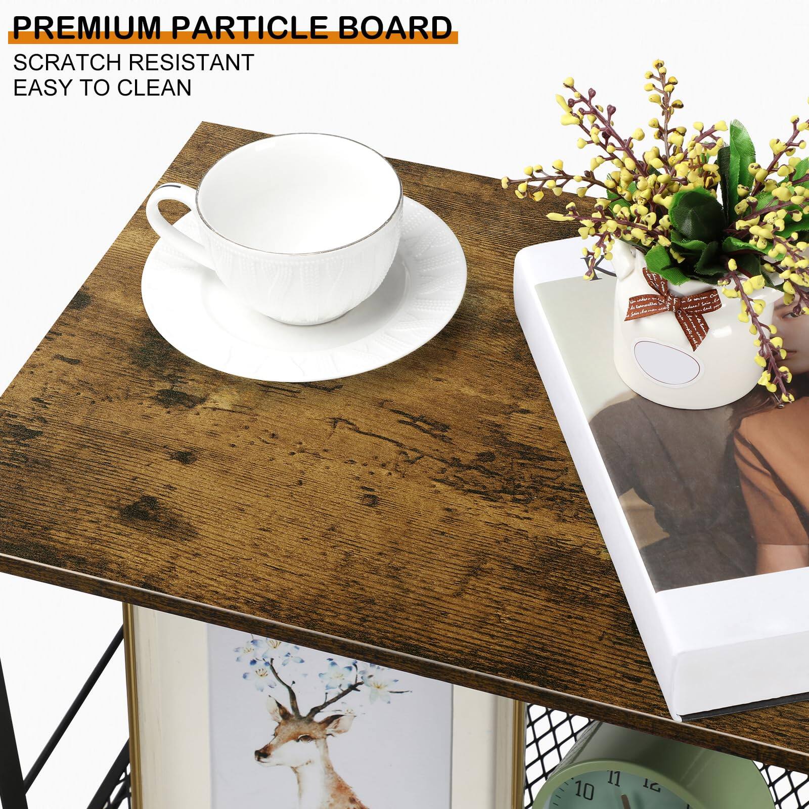 PREMIUM PARTICLE BOARD  
SCRATCH RESISTANT  
EASY TO CLEAN