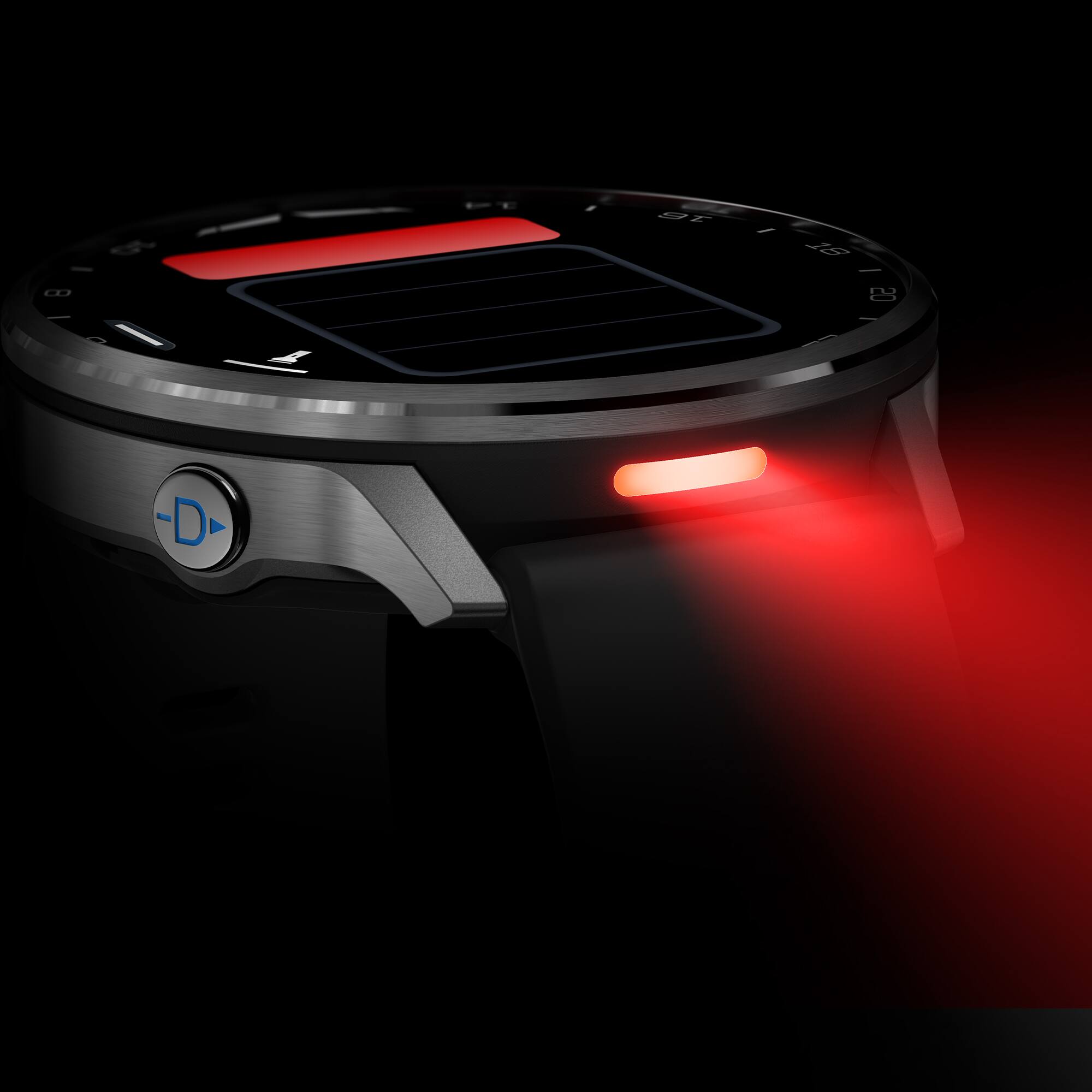 Alt View 4. Garmin - Garmin D2 Air X15 Aviator Smartwatch - Silver with Black - Black.