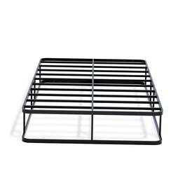 East West Furniture - DHTBBLK Dothan Twin Size Bed Frame with Luxurious Style Headboard and Footboard - High Quality Metal Frame in Powder - Black