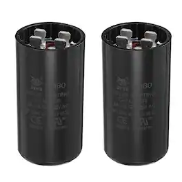 Unique Bargains - 2pcs CD60 Capacitor 88-108 Mfd, 125 VAC Run Motor Start for Electric Fan/Well Pump