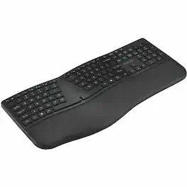Kensington - Pro Fit™ Ergo KB680 EQ Rechargeable Keyboard - Wireless Connectivity - Bluetooth/RF - Full-size - 5.4 - Black