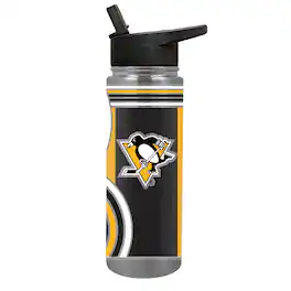 Great American Products - Pittsburgh Penguins 24oz. Cool Vibes Jr. Thirst Hydration Water Bottle - Multicolor