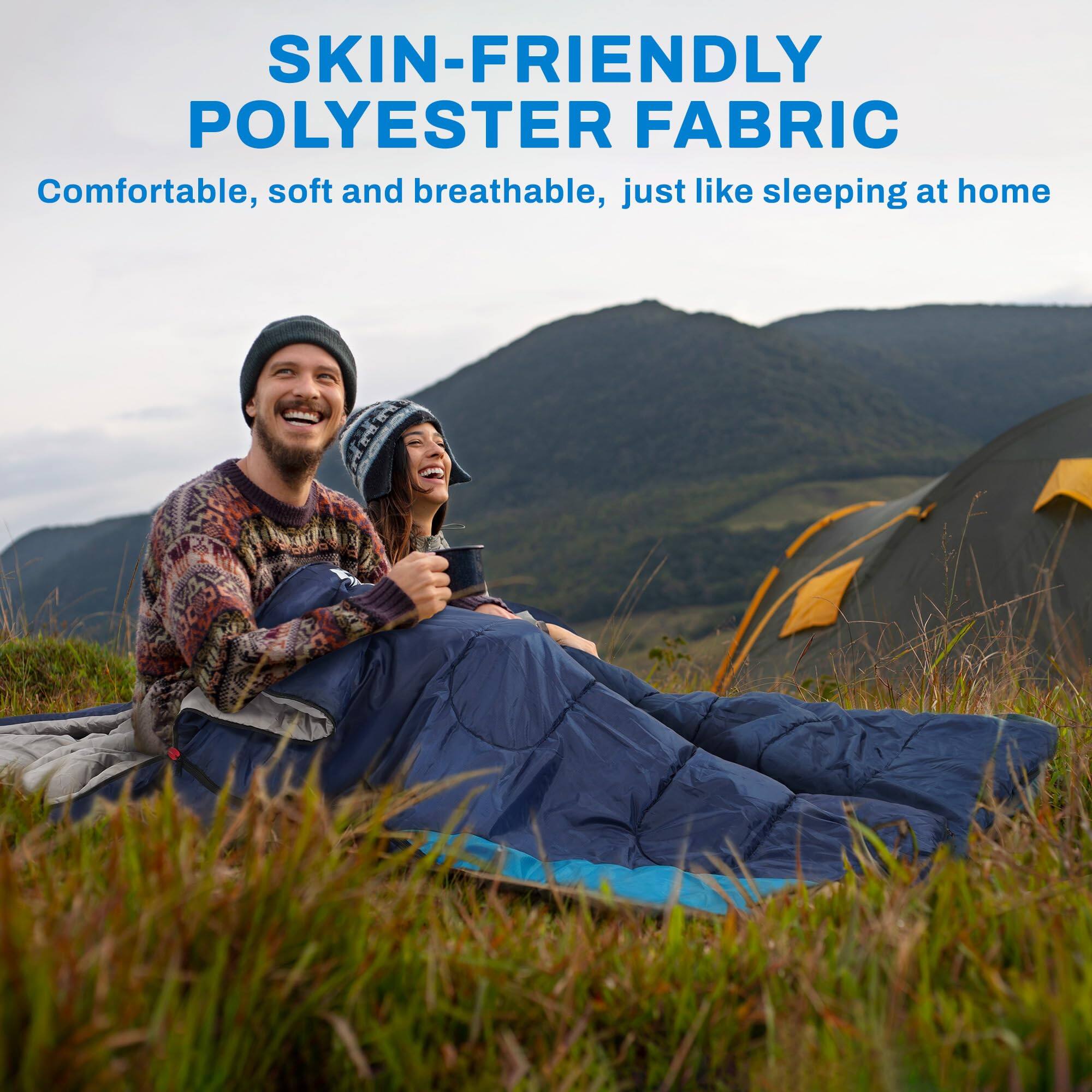 SKIN-FRIENDLY POLYESTER FABRIC  
Comfortable, soft and breathable, just like sleeping at home