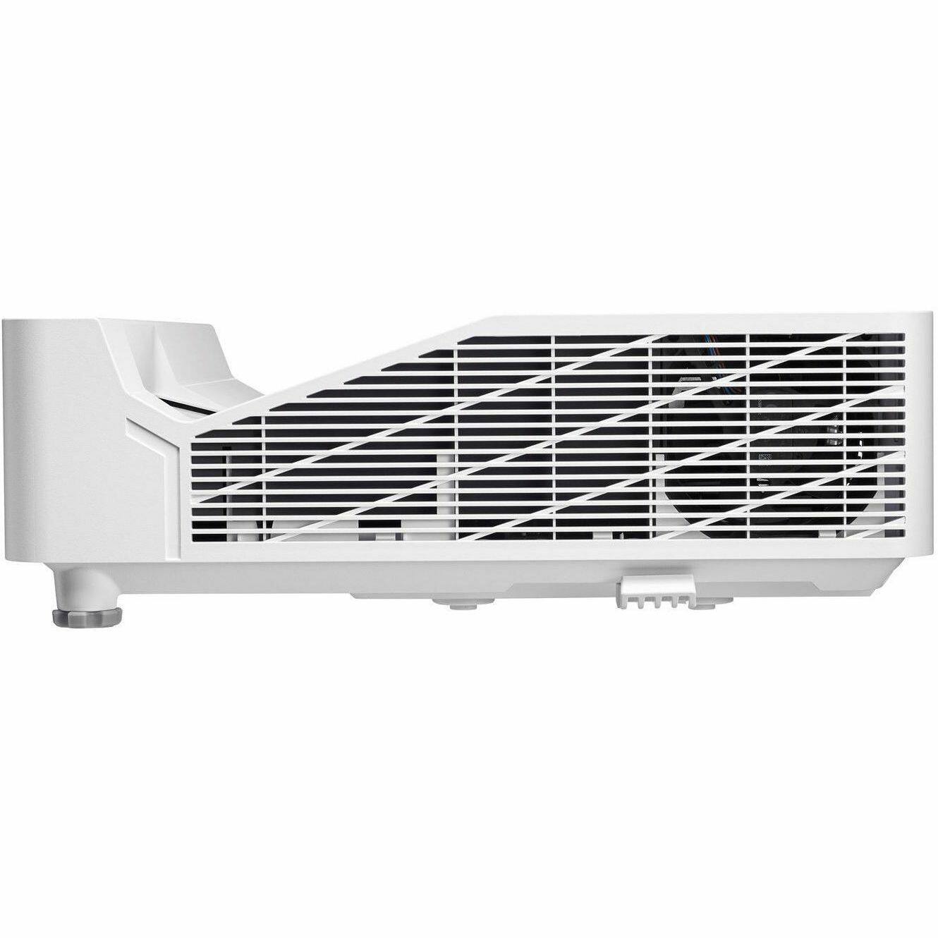 Alt View 2. Optoma - Optoma ZW410UST 3D Ultra Short Throw DLP Projector - 16:10 - Portable - White - Front - 30000 Hour Normal Mode - White.