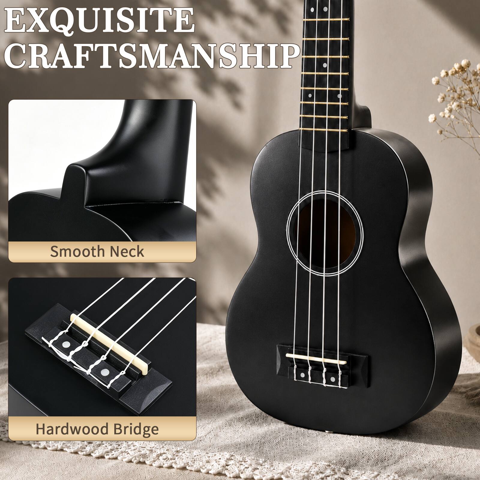 EXQUISITE CRAFTSMANSHIP

Smooth Neck

Hardwood Bridge