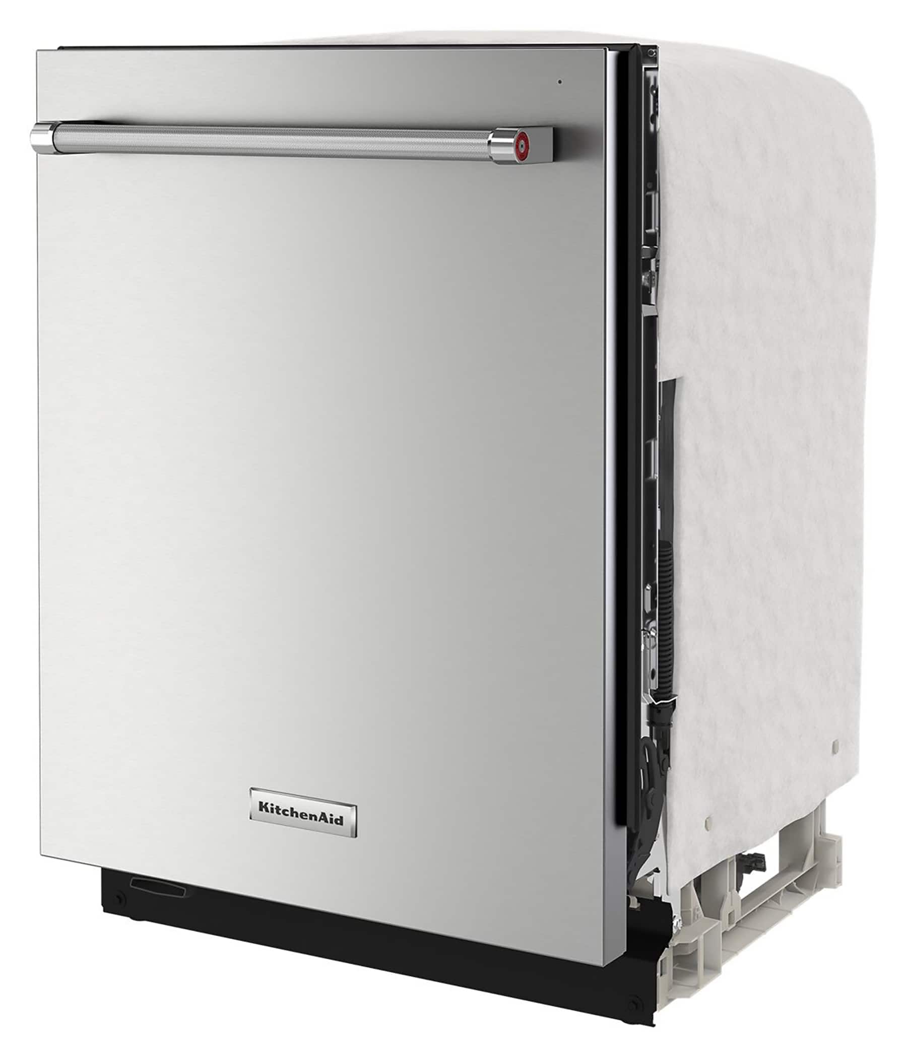 Alt View 11. KitchenAid - 24" Top Control Built-In Stainless Steel Tub Dishwasher with 3rd Rack, Fan-Enabled ProDry, 44 dBA - Stainless Steel.