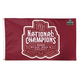 WinCraft - Denver Pioneers 2022 NCAA Men's Ice Hockey National Champions 3' x 5' One-Sided Deluxe Flag - Multicolor