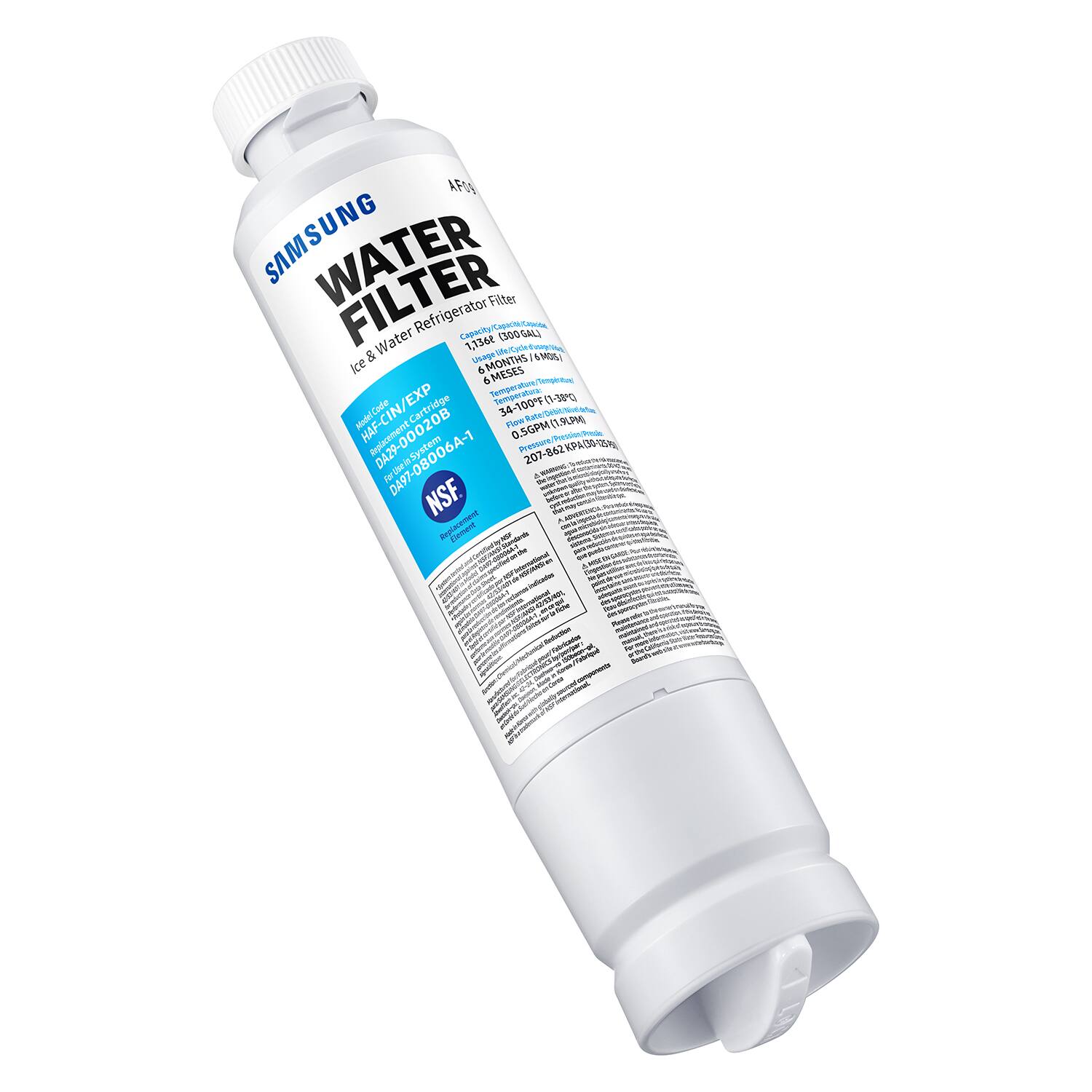AFOE SAMSUNG WATER Filter Refrigerator Capacity/Cageo ES00GAL & Water 1,1368 N uS MONTHS 6Ss) Ice & MESES Mu nangea Samger 1-38) Sermpren 34-100-9(1-180 100 HopcCade HAF-CIN/EXP Cartridge 34 Flaw Sa DA29-00020B 0.5GPM(LLP PE 207-862KPA(0/(2g 207-862 862 KP3S P DA97-08006A-1 NSF. - -  - Co-i  - n E a I I - /mE - -t I -  -iora F To . - - -  -o POCO

Corrected:

AFOE SAMSUNG WATER Filter Refrigerator Capacity/Cageo ES00GAL & Water 1,1368 N uS MONTHS 6Ss) Ice & MESES Mu nangea Samger 1-38) Sermp