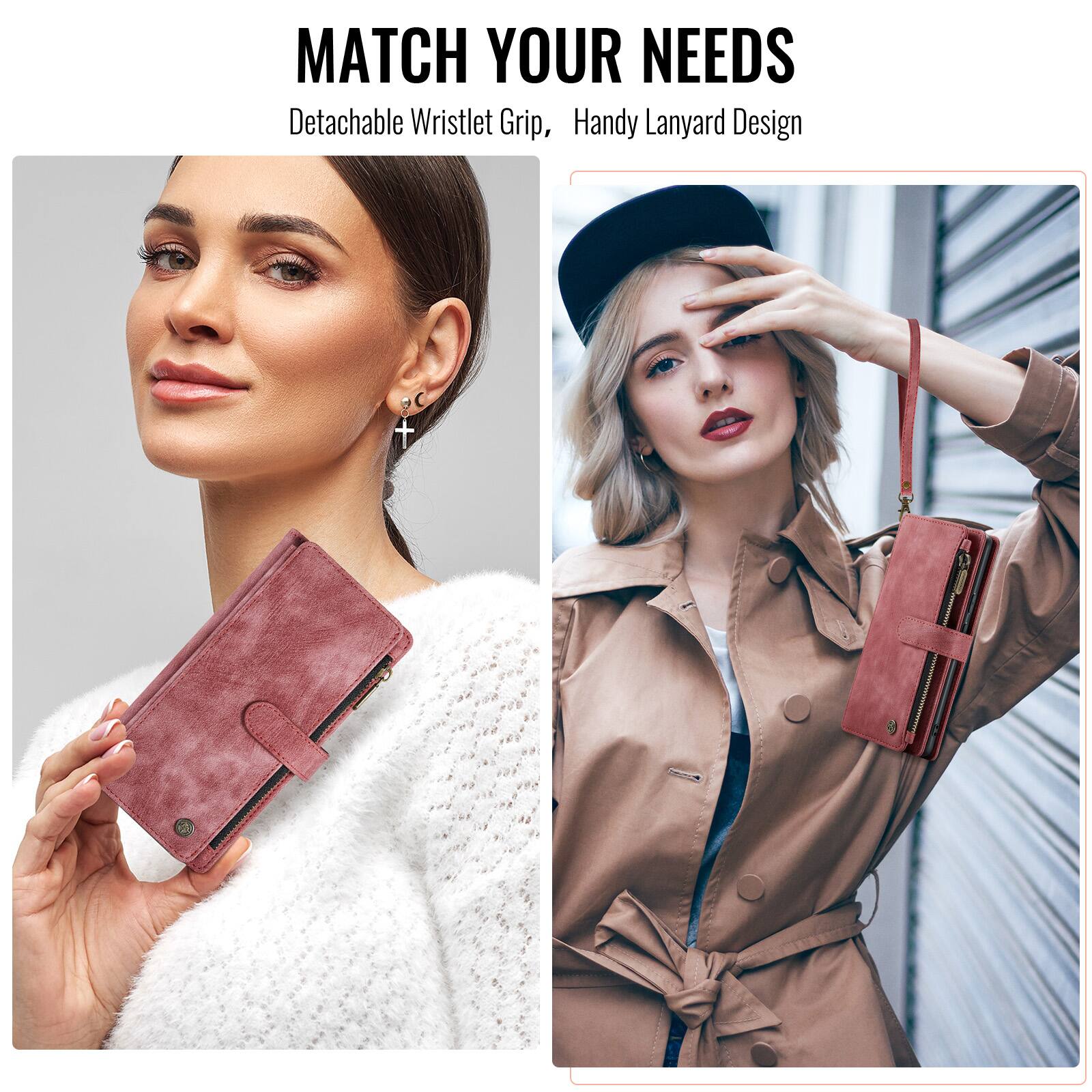 MATCH YOUR NEEDS  
Detachable Wristlet Grip, Handy Lanyard Design