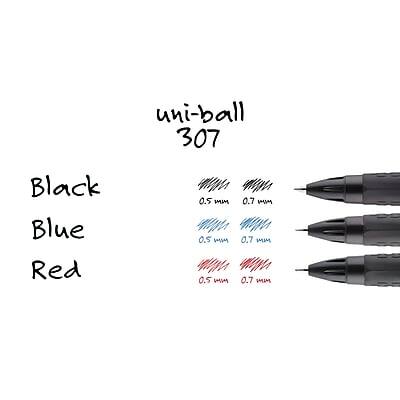 uni-ball 307  
Black Blue Red  
0.5 mm 0.7 mm  
0.5 mm 0.7 mm  
0.5 mm 0.7 mm