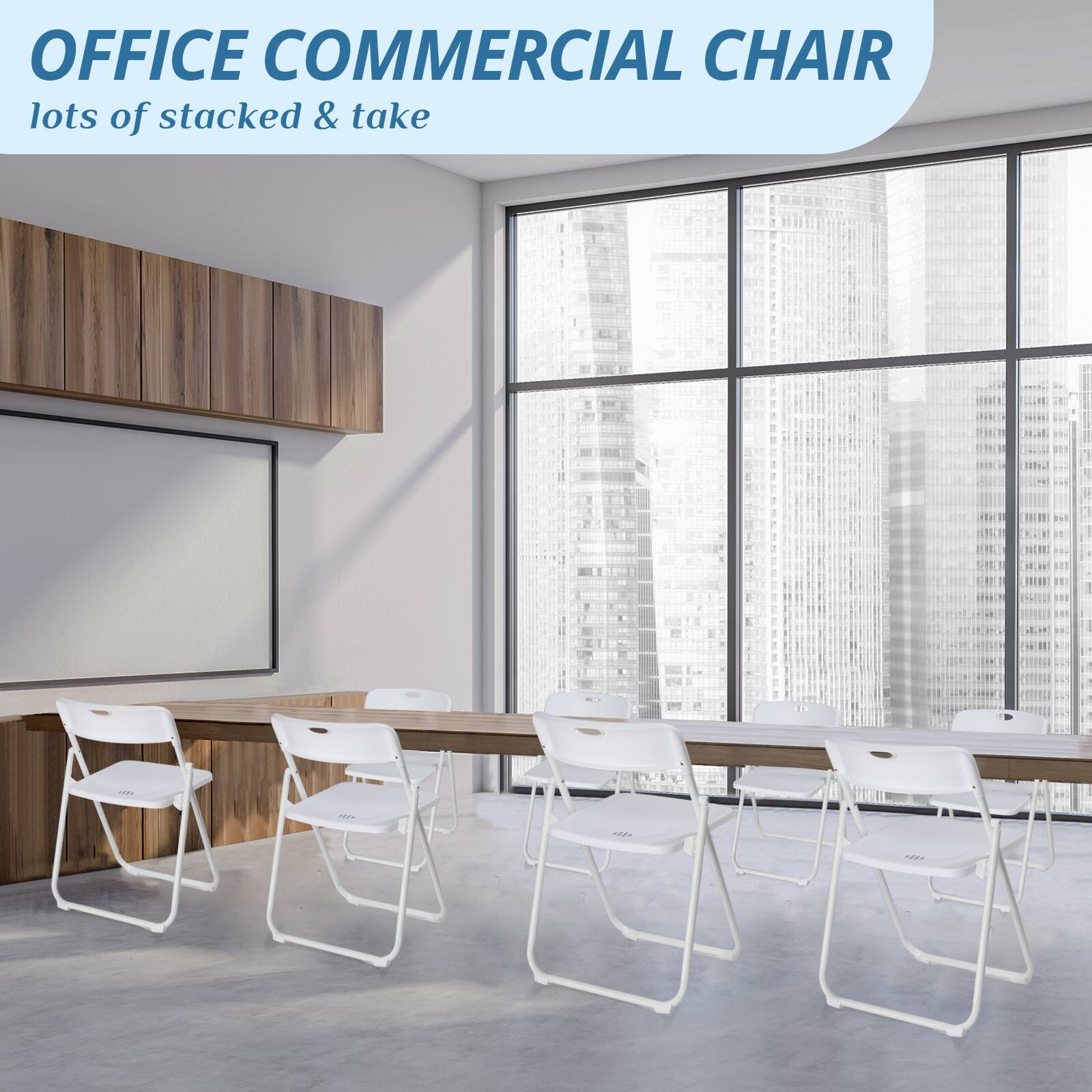 OFFICE COMMERCIAL CHAIR  
lots of stacked & take