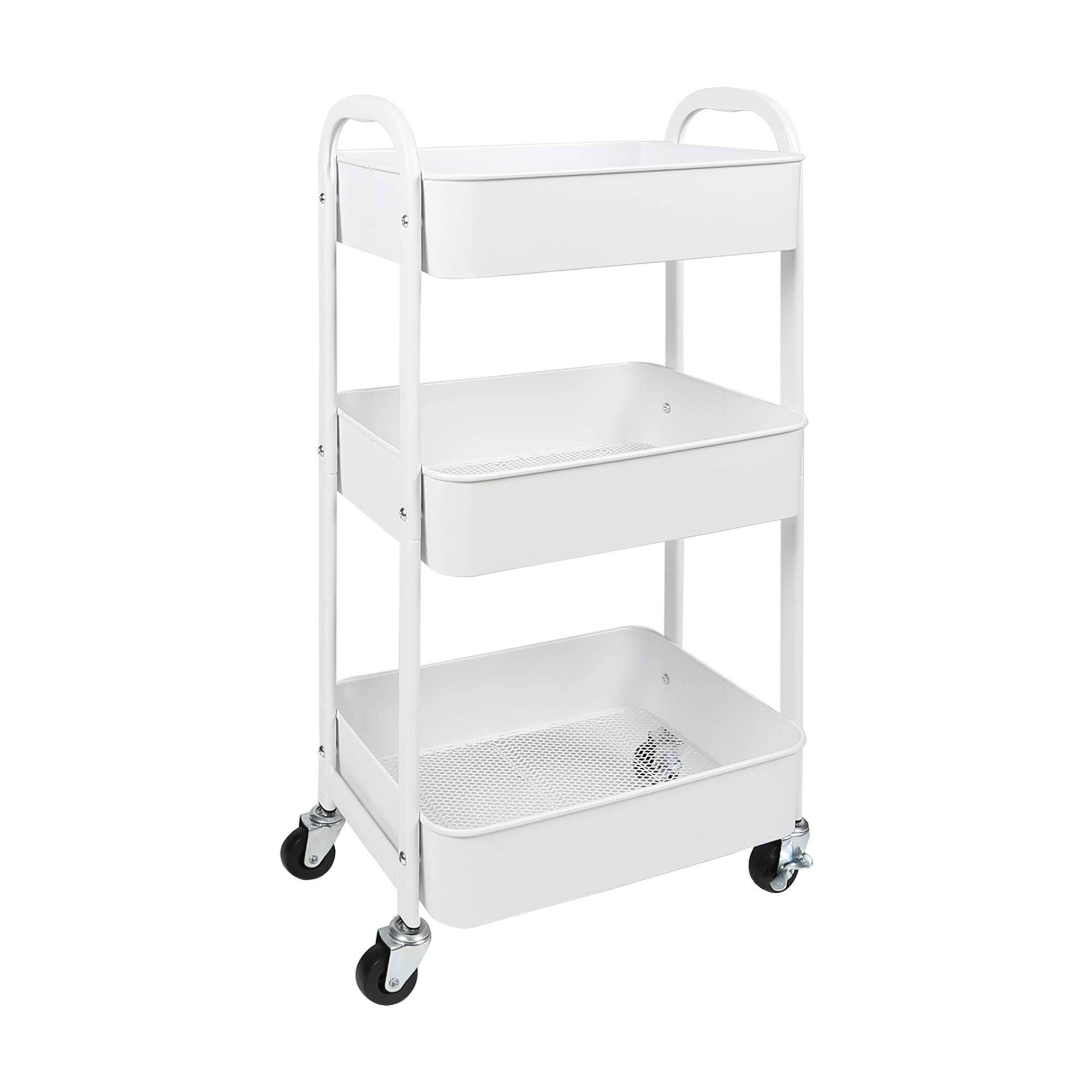 White 3-Tier Standard Cart
