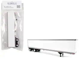 HO Logistics Replicas - 53' Spread Axle Dry Van Trailer White 1/87 (HO) Plastic Model Car by HO Logistics