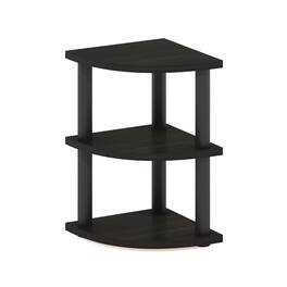 Furinno - Turn-N-Tube 3-Tier Corner Countertop Organizer Shelf - Espresso/Black