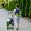 Alt View 11. Costway - 2Pcs 12'' 16'' Kids Luggage Set Suitcase Backpack School Travel Trolley ABS - dark blue.