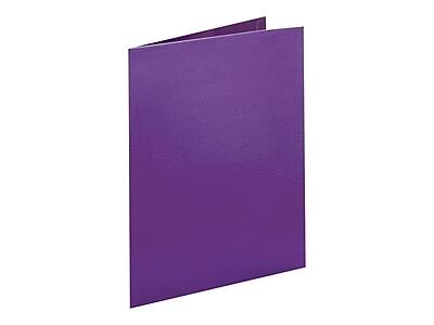 Alt View 2. Oxford - Oxford Twin Laminated Folders, Metallic Purple, 25/Box (OXF 5049526) - Metallic Purple.