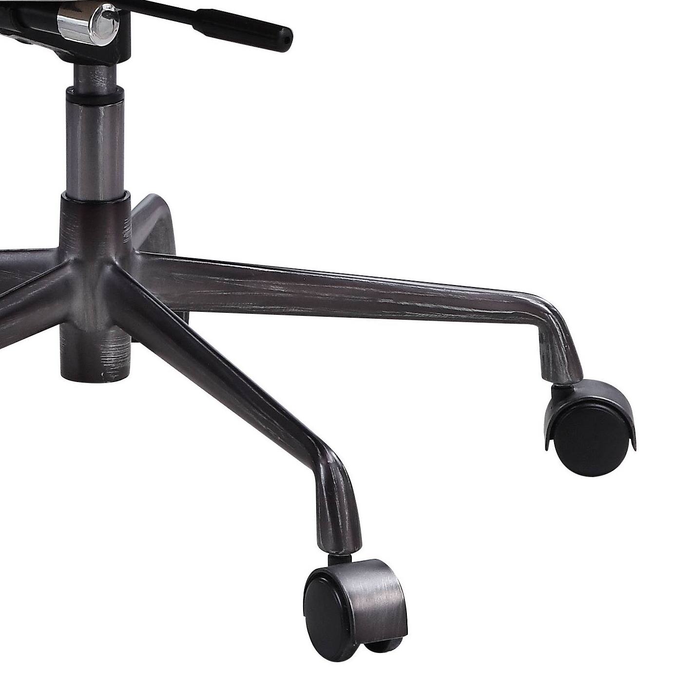 Alt View 7. Spaco - Spaco 360 Degree Swivel Executive Office Chair, Adjustable Height, Top Grain Leather, Casters and Comfort, Office Home - Brown.