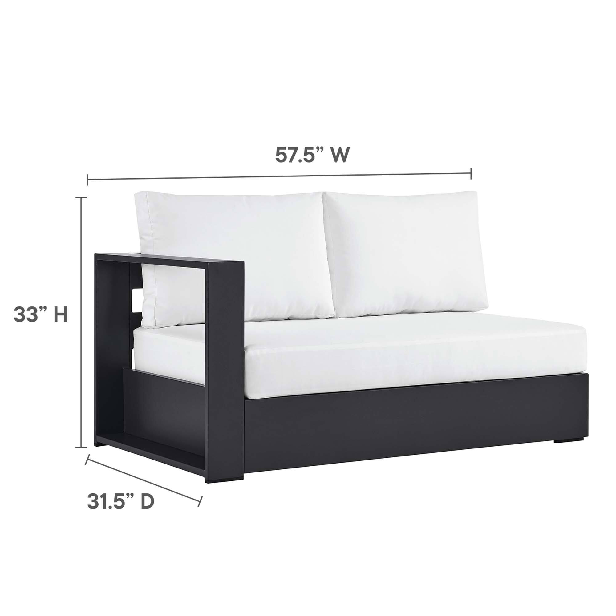 57.5" W x 33" H x 31.5" D