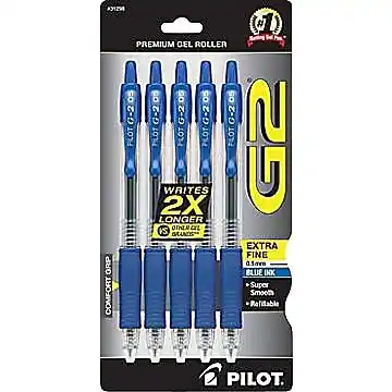 K12 PREMIUM GEL ROLLER
G-2
WRITES 2X LONGER
EXTRA FINE 0.1mm
BLUE INK
SUPER COMFORT
SMOOTH ROLLABLE
PILOT