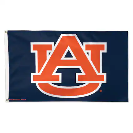 Front. WinCraft - Auburn Tigers 3' x 5' Single-Sided Deluxe Secondary Team Logo Flag - Multicolor.