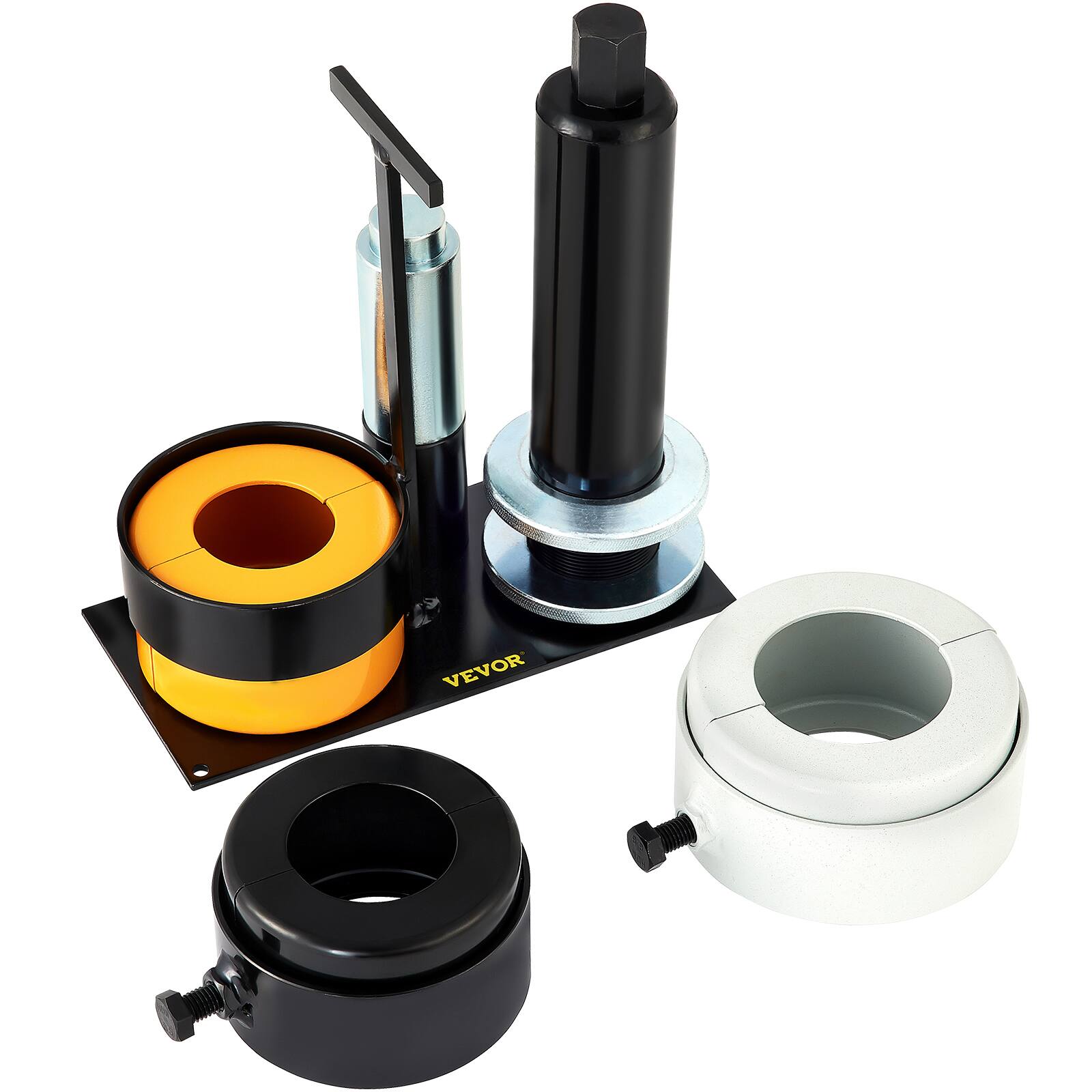 Alt View 5. VEVOR - Carrier & Pinion Bearing Puller, Compatible with Dana 30,40,50,60,70, 80, Ford 10.25\" Bearings, Pinion Puller Tool - Black.