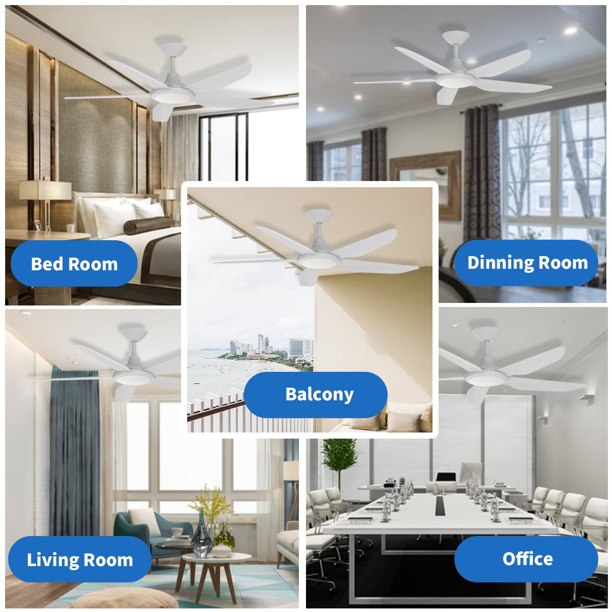 Bed Room  
Dining Room  
Balcony  
Living Room  
Office