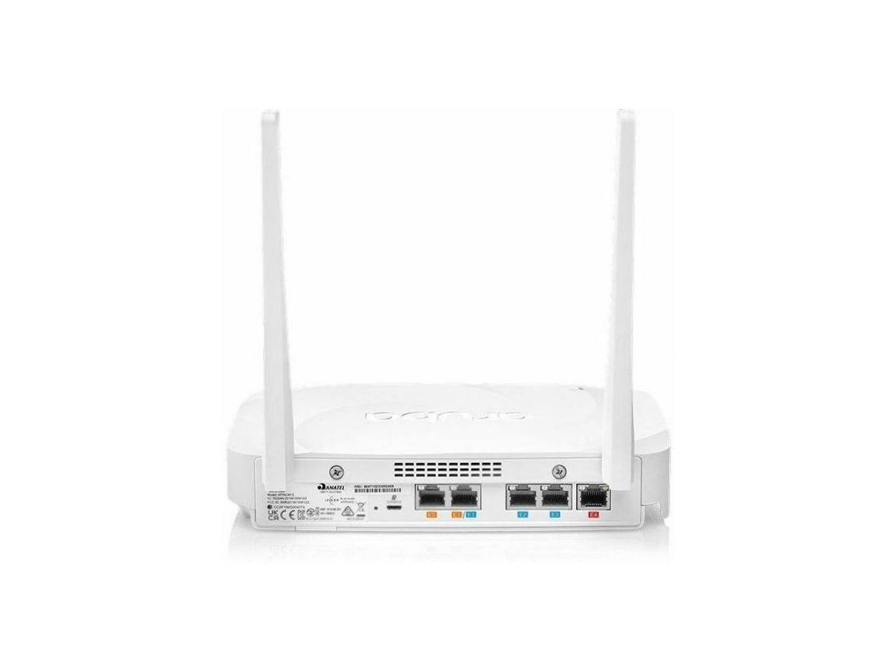 Alt View 1. HP - HPE Aruba AP-605R Remote Access Point - 2.4/5/6 GHz, MIMO, 5x RJ-45, 2.5GbE (R8N10A#ABA) - White.