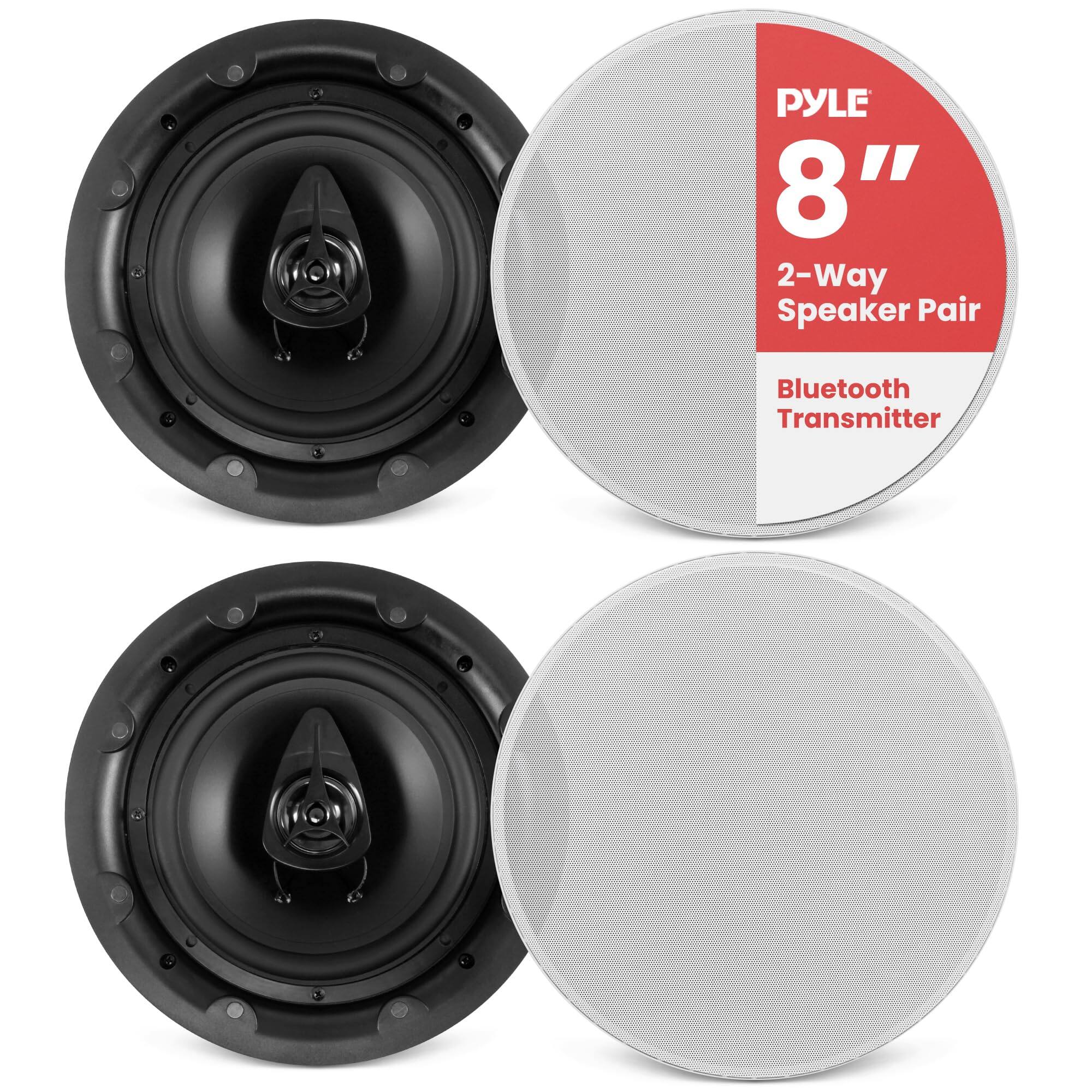 PYLE - Ceiling and Wall Mount Speaker - Wireless - Black