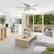 Alt View 2. Breezary - 52'' Flush Mount Ceiling Fan with Light Kit, Low Profile Indoor Crystal Fan, 5 Blades, 6-Speed DC Motor, Remote, Timer - Chrome with Silver Blades.