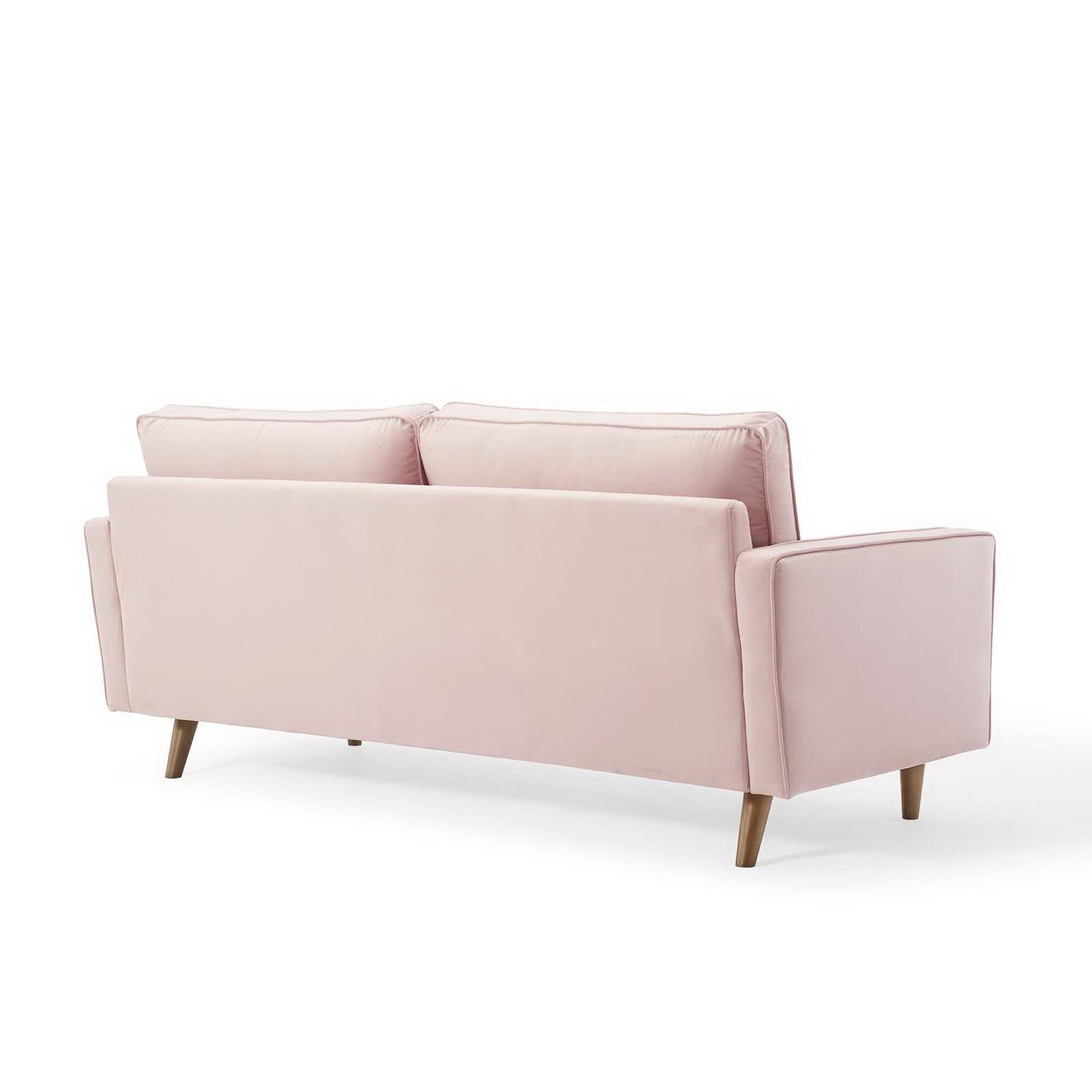 Alt View 1. Modway - Valour Performance Velvet Sofa by Modway - Red.