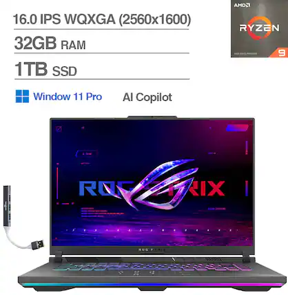 16.0 IPS WQXGA (2560x1600)
32GB RAM
1TB SSD
AMD Ryzen 9
Windows 11 Pro
AI Copilot