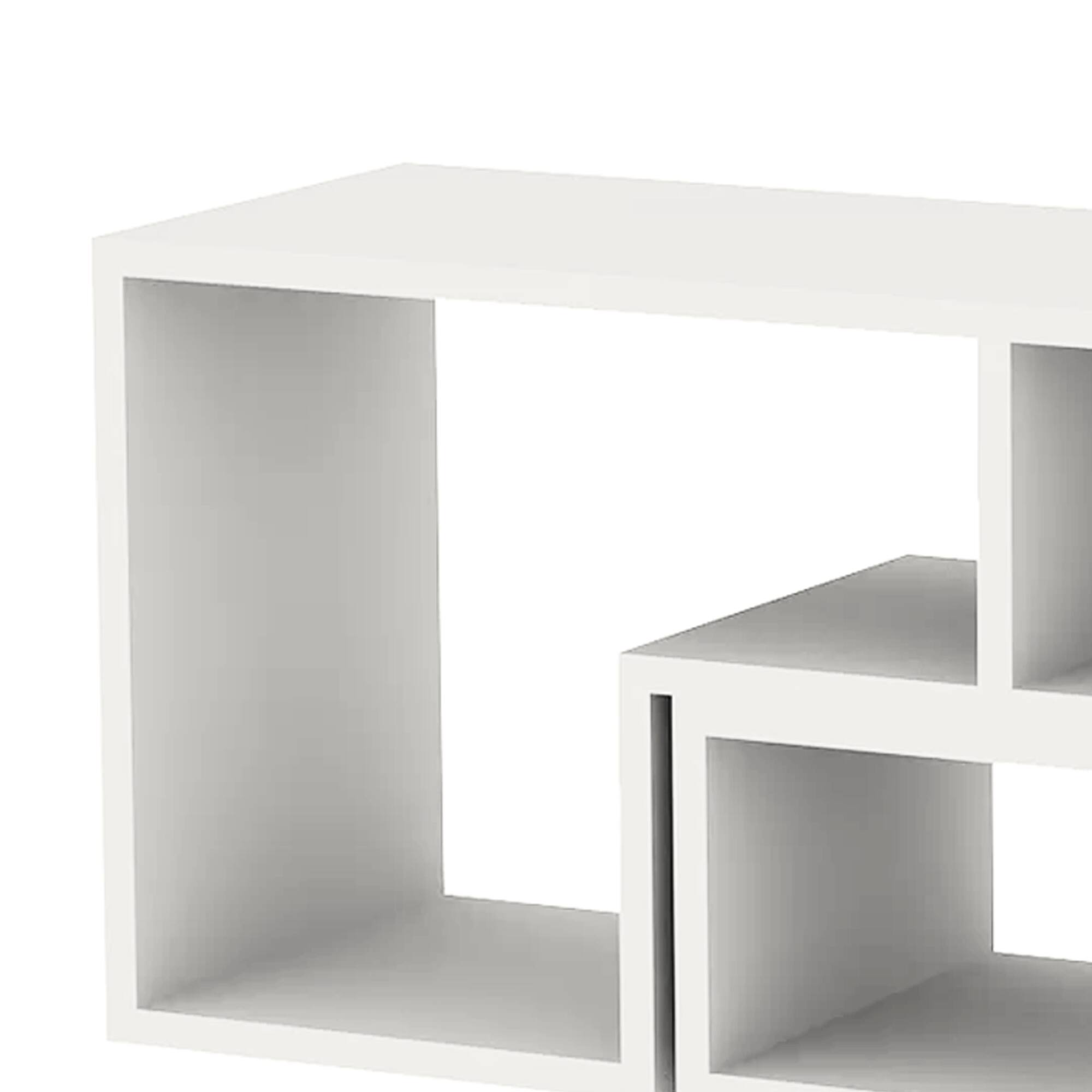 Alt View 1. Manhattan Lane - Hollow Core TV Console and Bookcase Combination - White.