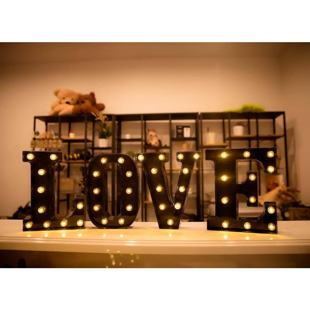 Alt View 5. Paradigms Interiors - Led Marquee Number Lights Sign Light Up For Night Wedding Birthday Party Christmas Lamp Home Bar Decoration - Default.