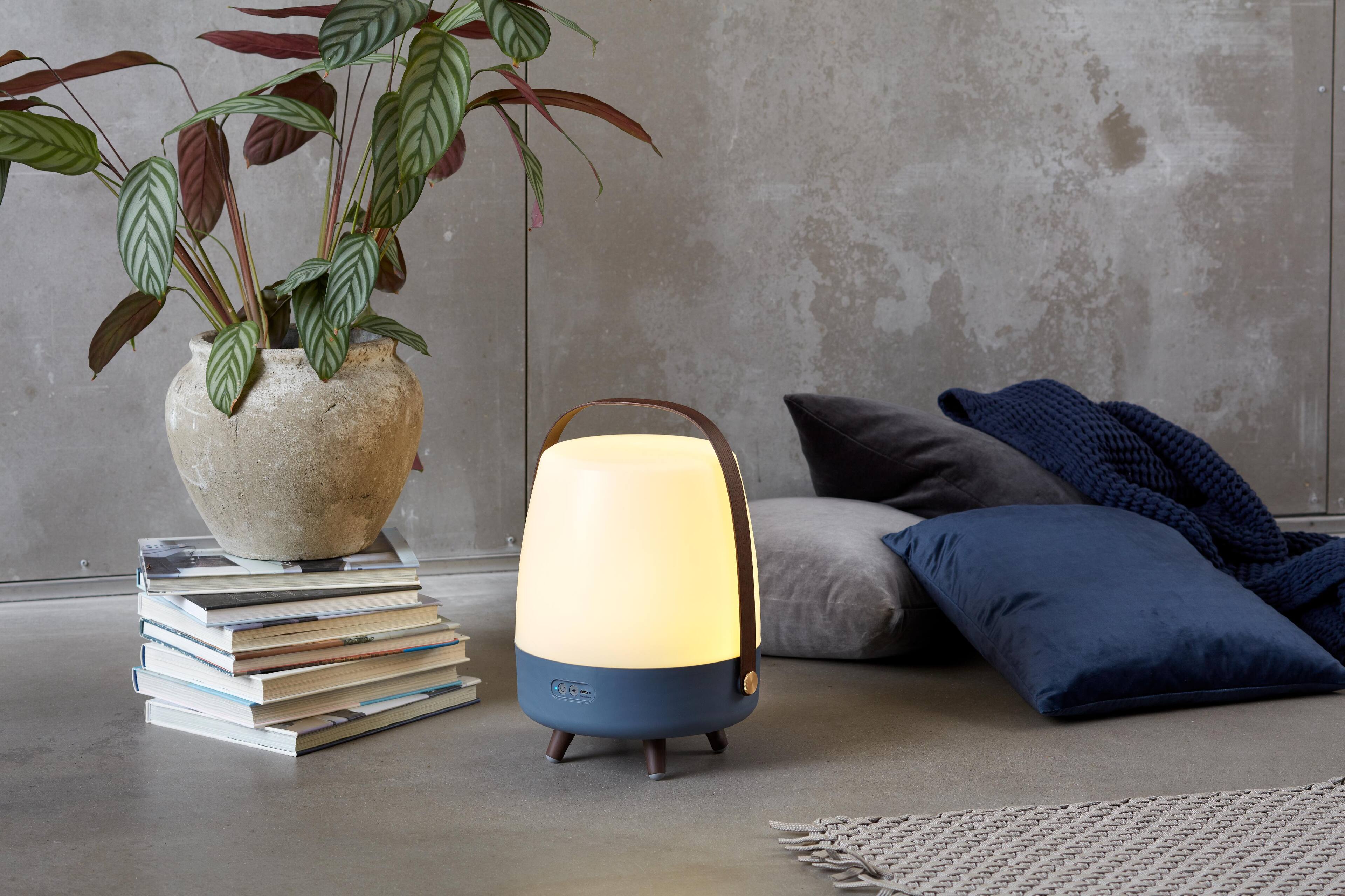 Alt View 1. Kooduu - Lite Up Play- Ocean Lamp, Cordless rechargeable indoor/outdoor speaker Lamp, Sound by JBL.