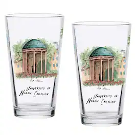Indigo Falls - North Carolina Tar Heels 2-Pack 16oz.-Laura Wilcox University Pint Set - Multicolor