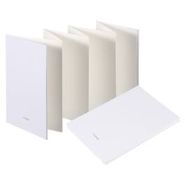 Unique Bargains - 7.5x5.2 Inch Concertina Sketchbook, 16 Sheets 300GSM Unfold 103cm Blank Travel Journal for Drawing - White