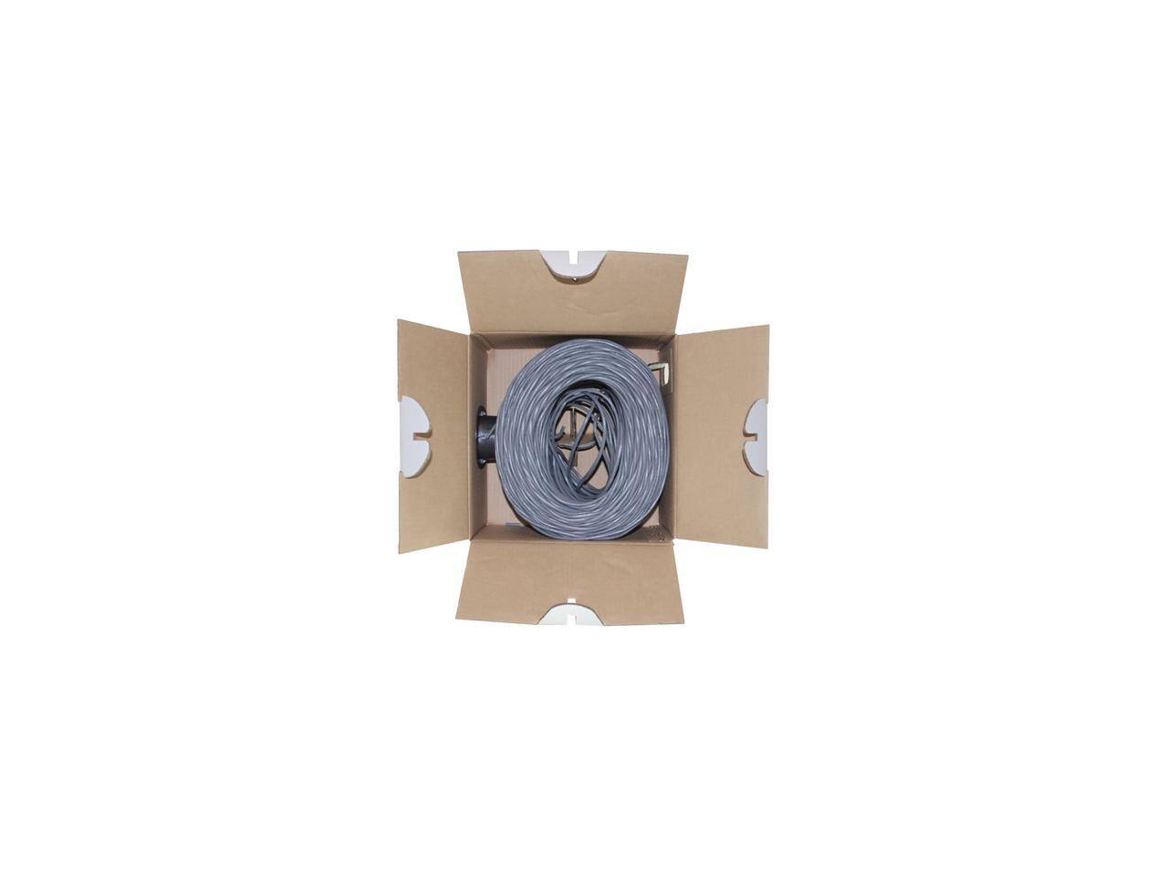 Alt View 2. Nippon Labs - Nippon Labs 50CP-C6-ST-1K-GY 1000 ft. Bare Copper 24AWG Cat6 Bulk Cable, Stranded Wire - Gray.