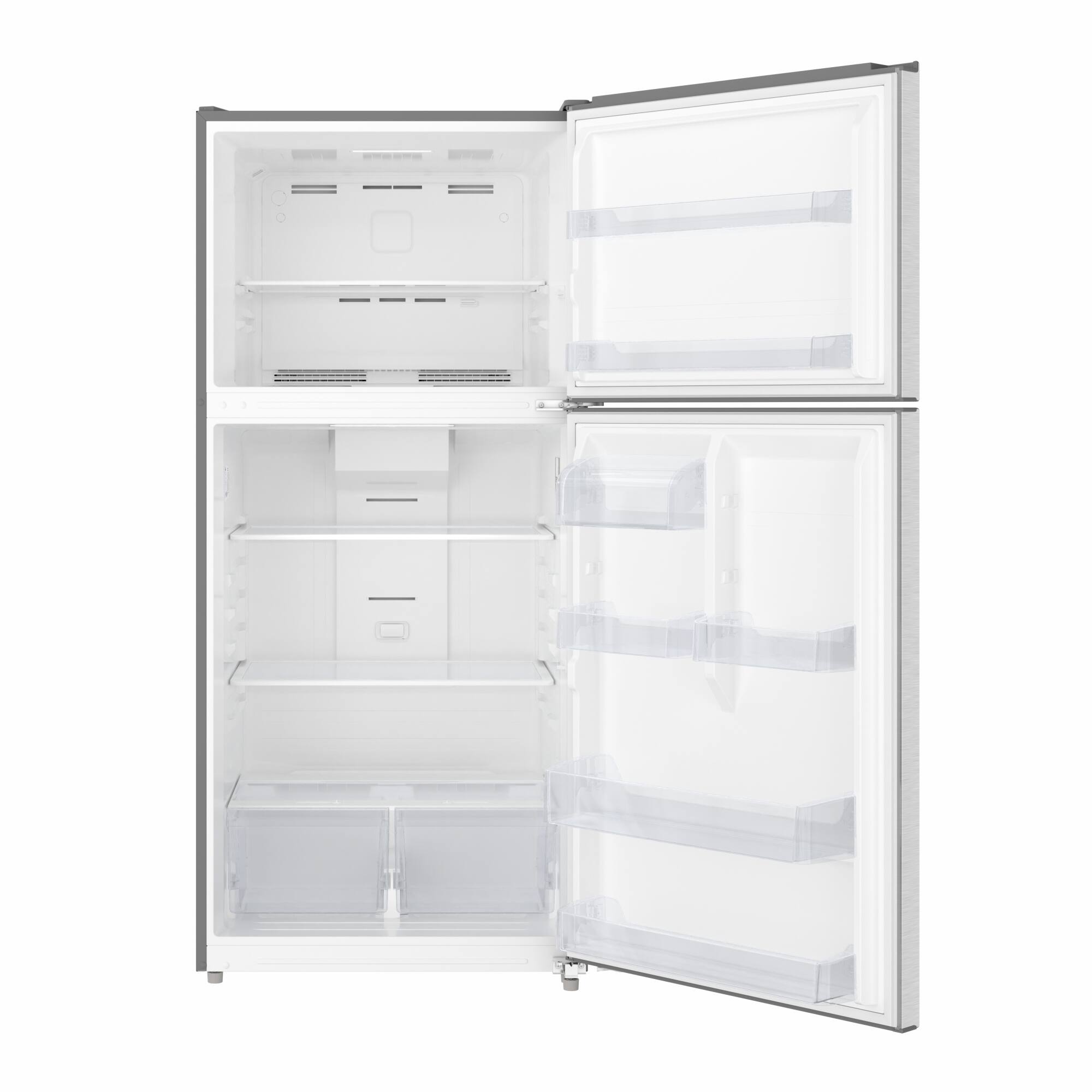 Alt View 3. Koolmore - 30 In. 18 Cu. Ft. Top-Freezer Household Refrigerator in Stainless Steel, Energy Star Certified - Stainless steel.