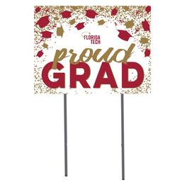 Jardine - Florida Tech Panthers 18" x 24" Proud Grad Yard Sign - White