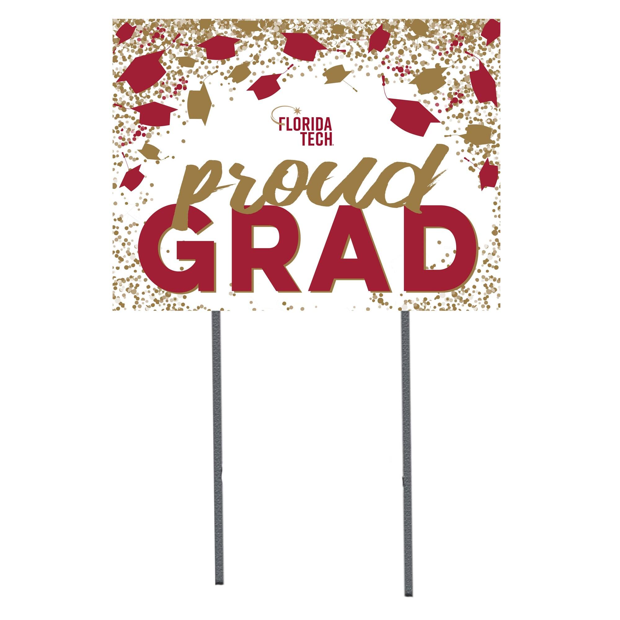 Florida Tech Panthers 18" x 24" Proud Grad Yard Sign