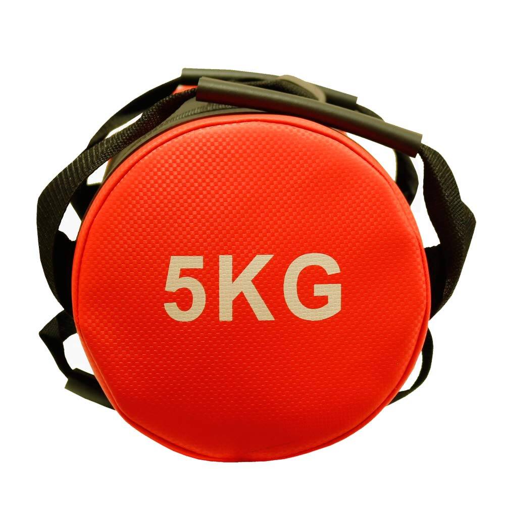 Alt View 2. Amber Sporting Goods - Workout Sandbag 5kg/11lb, Heavy-Duty PVC, Multi-Grip Handles for Strength Training - Red.