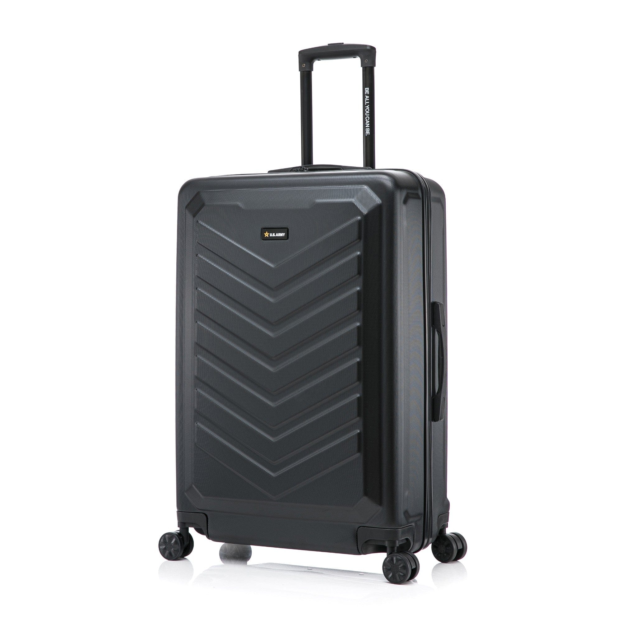 Front. US Army - FOX 28" Large Suitcase - BLACK.