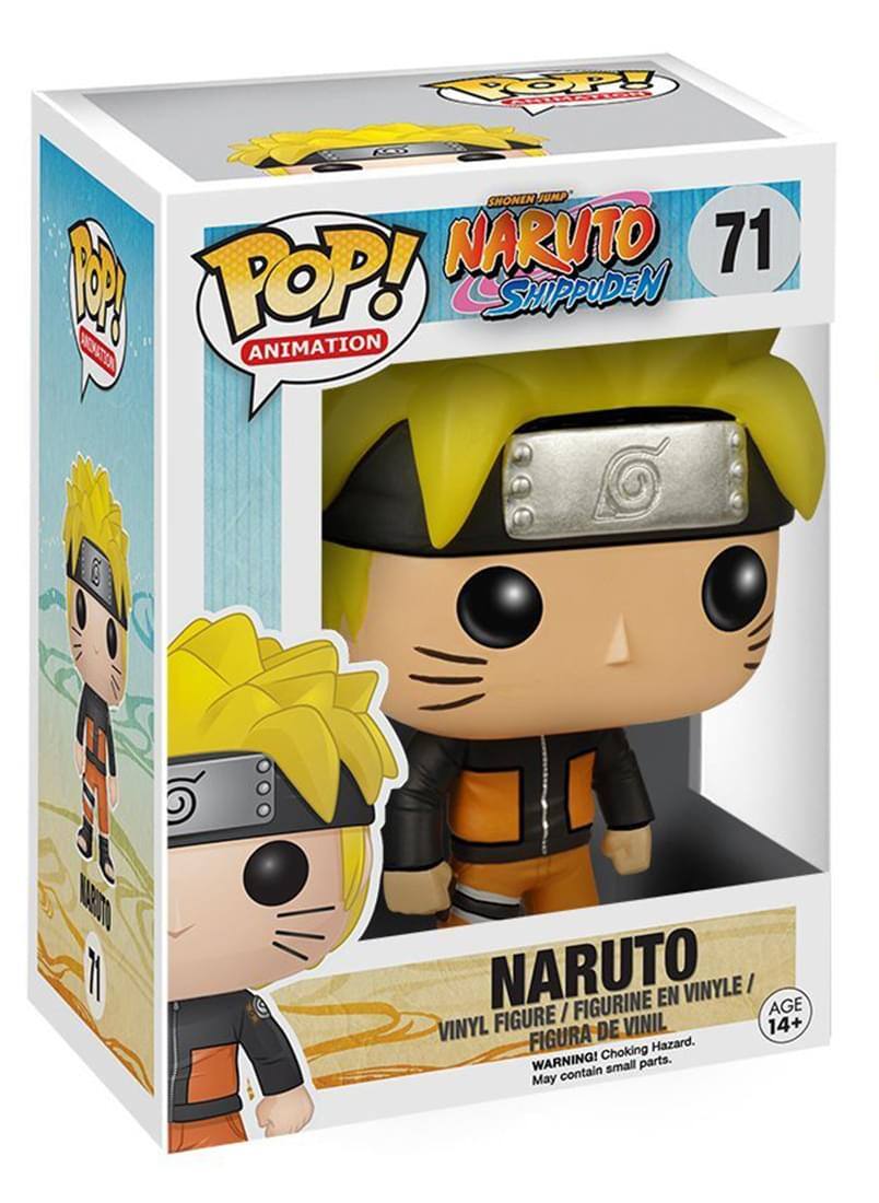 Sure, here is the corrected and grouped text from the image:

---

**Top Left:**
- POP! ANIMATION

**Top Center:**
- SHONEN JUMP
- NARUTO SHIPPUDEN
- 71

**Center:**
- POP! ANIMATION

**Bottom Center:**
- NARUTO
- VINYL FIGURE / FIGURINE EN VINYLE / FIGURA DE VINIL

**Bottom Right:**
- AGE 14+
- WARNING! Choking Hazard. May contain small parts.

---