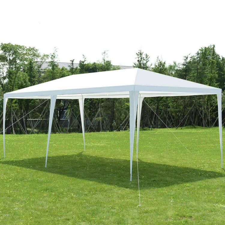 Alt View 6. Mondawe - 10x20ft Freestanding Party Canopy Tent w/ Removable Walls & Carry Bag, Outdoor Wedding Tent with Windows - White.